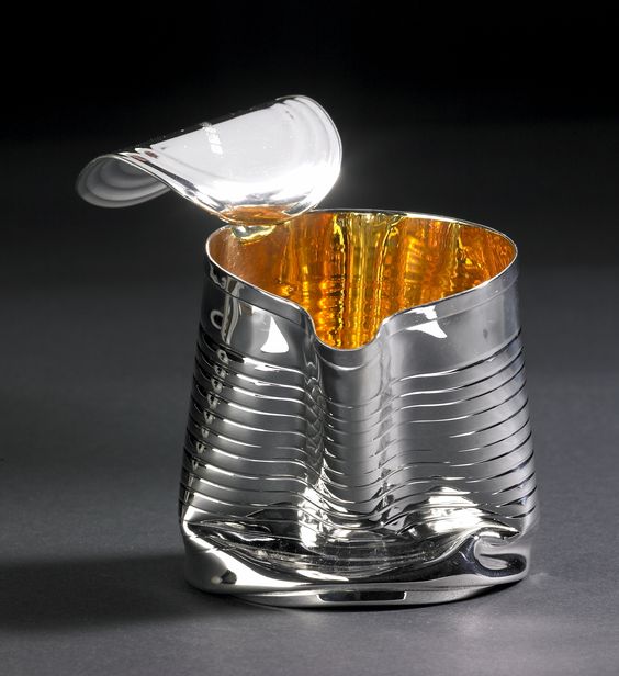 'Crushed Can Jug’ from ‘Packaging’ Series in Britannia silver and gold